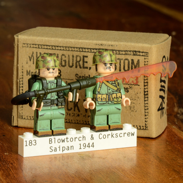 Blowtorch Corkscrew WWII US Marine Flamethrower Team Saipan 1944 Cover