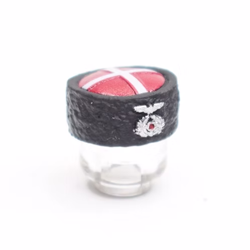 German Papakha Heer (Black/Red)